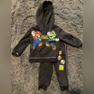 Nintendo Super Mario Charcoal Hoodie